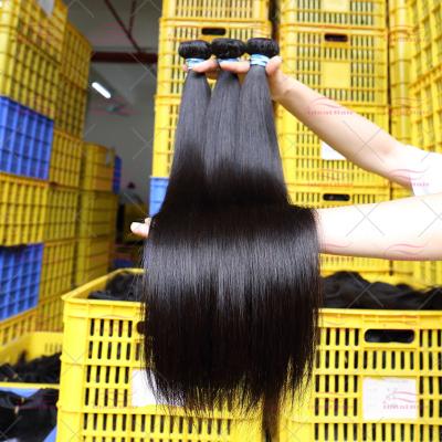 China Wholesale Unprocessed Virgin Straight Double Weft Cuticle Aligned Brazilian Hair Weft , Cheap Gray Hair Supplies for sale