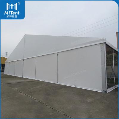 China Large Waterproof Funeral Event Marquee Tent For 1000 Seaters With Black Ceiling And Clear Walls for sale