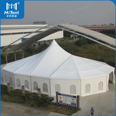 China Waterproof Classic Blended Party Shelter Tent With Silk Linings For 400-500 Seats Outdoor Events for sale