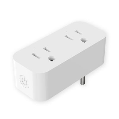 China Wifi Slim Quality Plug Socket 15 A Universal Smart Plug 2 In 1 Aircon Smart Plug for sale