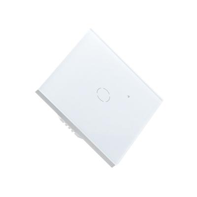 China PC+Glass Attractive Price Type New White Wall Switch Wall Touch Switch Power Wall Switch for sale