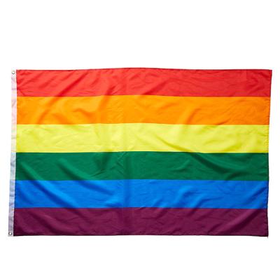 China 3x5ft LGBT Color Stability Rainbow Flag Banner Strong Colorful Pride Flag Peace Flag for sale