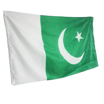 China Strong Polyester Custom Stability Color Flag Banner 3*5ft National Flag Pakistan Wholesale for sale