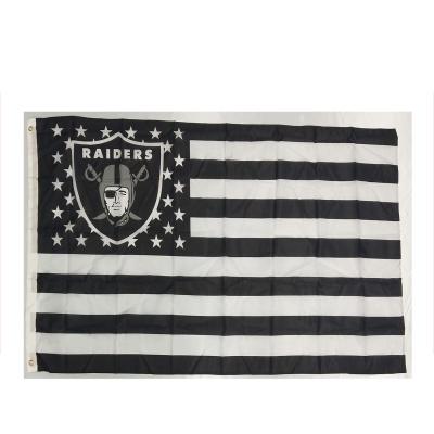 China Wholesale Flag Manufacturer 90*150cm Oakland Las Vegas Top Professional Custom Raiders Flag FLYING 3*5 Ft for sale