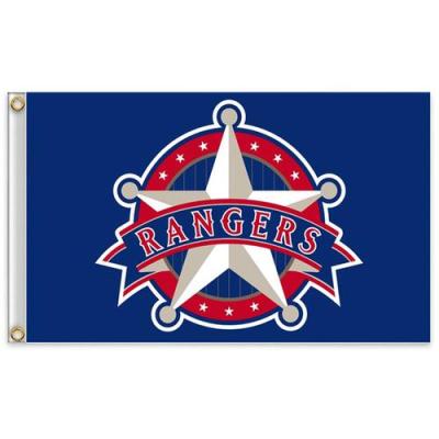 China 3x5ft Strong Color Stability Champions Texas Rangers MLB Popular Flags Banner With Custom Printed for sale