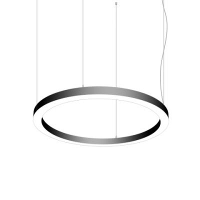 China Minimalist Aluminum Profile 0.8m Minimalist Aluminum Profile Nordic Circle LED Ring Pendant Light Apply to Gymnasium, Office Building for sale