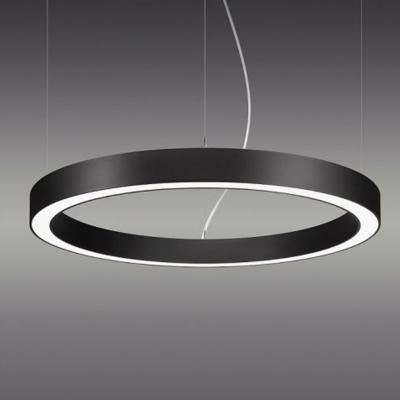 China Minimalist Aluminum 0.9m Simple Profile Circular LED Ring Pendant LED Light for Office, Hotel, Shop for sale