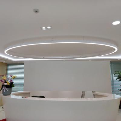 China LED Ring Pendant Light Minimalist Aluminum Round Profile LED Ceiling Light 3.6m With 5 Years Warranty for sale