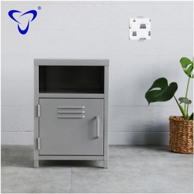 China FOB Reference Price (Size) Cabinet Furniture Supplier Home Adjustable Steel Bedside Table Storage Cabinet: for sale