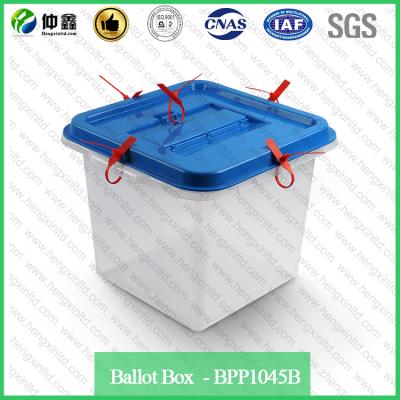 China High Quality Customized Viable Clear Plastic Box 45L/60L/86L Voting Box / Ballot Box for sale