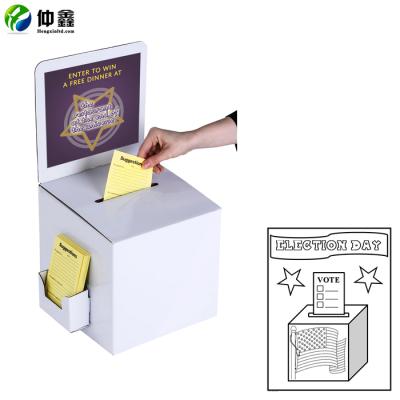 China Disposable Custom Ballot Box Idea Box Lottery Box for sale