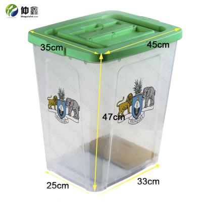 China Sustainable Plastic Box Clear Box Donation Voting Box For Swaziland Election for sale