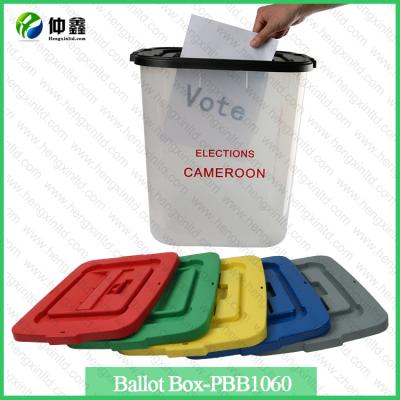 China Wholesale clear plastic ballot box 45/60/70/83/110L ballot box from pp plastic factory with security seals for sale