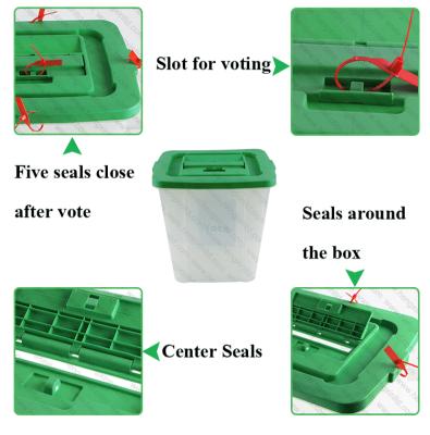 China Factory wholesale transparent pp transparent ballot box, large plastic election ballot box for sale