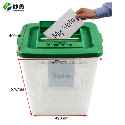 China Sustainable Plastic PP Plastic Ballot Box With Wheels Eleciton Ballot Box Voting for sale