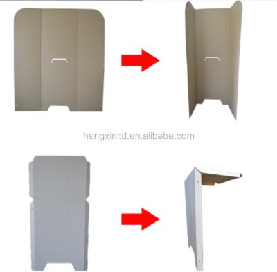 China Recyclable Factory One Person Cardboard Foldable Voting Booth Voting Booth for sale