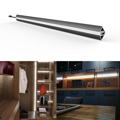 China Modern Customized LED Sensor Kitchen Corner Cabinet Light Strip Light Guide Wardrobe Lamp Radio Under Linear Cabinet Lighting for sale