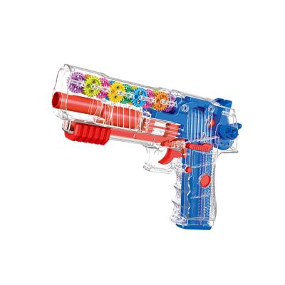 China Gun Toy 2022 New Electric Soft Bullet Gun With Light And Music Battery Operated Toys Gear Gun Boy Toy Shooting Targets for sale