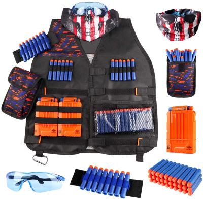 China Comfortable Adjustable Series Adjustable Kids Elite N-Strike Gun Nerf Vest Toy NERF Vest Tactical Shooting Kit for sale