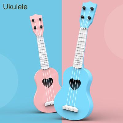 China Fashion style lightweight wholesale cheap kids play multiful color plastic ukulele guitar for beginner made in china for sale