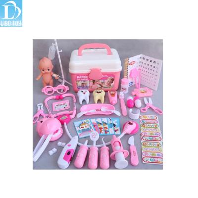 China Kids Doctor Kit Toys 39PCS Eco-friendly Material Indoor Dentists Role Play Set for sale