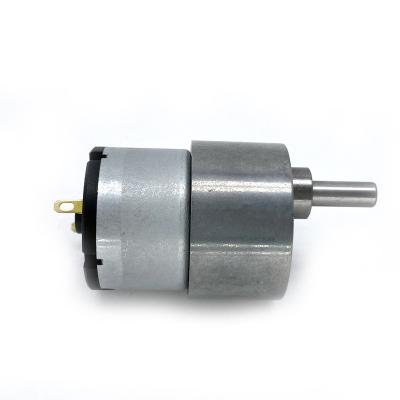 China Smart Toilet 37-520 Geared Motor Micro DC Geared Motor 12V24V Silver Counting Machine Carbon Brush Motor for sale