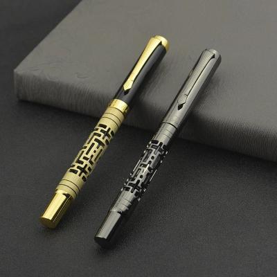 China New Custom Novelty Personalized Luxury Copper Classic Student Fountain Pen 03934 Type Logo Fashion Metal Fountain Pen for sale