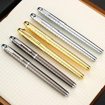 China Promotional Luxury Classic Durable Metal Fountain Pen Custom Logo Advertising Gift Business Student Writing Practice Adult Pen for sale