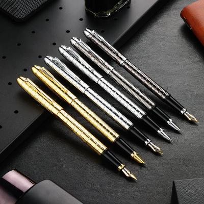 China Hot Durable Innovative Stainless Fountain Pen Stationery 0.5mm Desktop Unique Gift 03925 Wholesale Promotional Custom Metal for sale