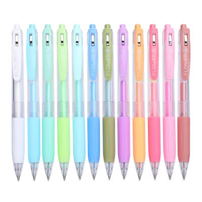 China Normal Wholesale Supply Customized Plastic 12 Colors Gel Pen Gel Pen For Good Writing Pen Writing Set Kids 040134 for sale