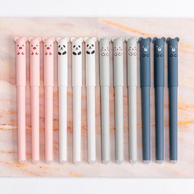 China Normal Erasable Gel Pen 0.35mm, Cute Cartoon Animals Doraking Rollball Gray Ink Pens Erasable Gel for Ball Writing and Note Taking for sale