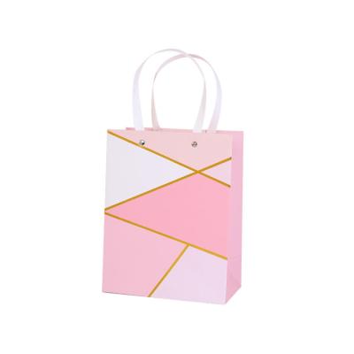 China Multifunctional Recycled Materials For Wholesales Custom Logo Printed Custom Cute Shopping Paper Bag for sale