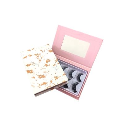 China Custom Recyclable Cute Luxury Pink Empty Glitter False Eyelash Packaging Box-25mm Mink Eyelash Vendor for sale