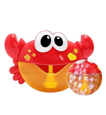 China Wholesale Cute ABS Kids Bathtub Toys Electronic Music Crab Bubble Toy Bath Toys Soap Dispenser for sale