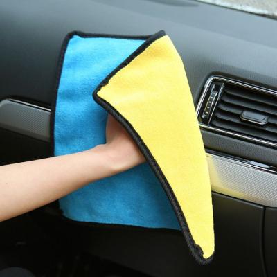 China Sustainable Modern Yellow Car Wash Dedicated Absorption Without Leaving Traces Extra Large Cleaning Towel / Rag for sale