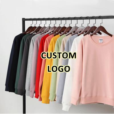 China Anti-Wrinkle OEM Pullover High Quality Simple White Cotton Unisex Oversized 100% Hoodies Printing Custom Crewneck White Sweatshirts For Man for sale