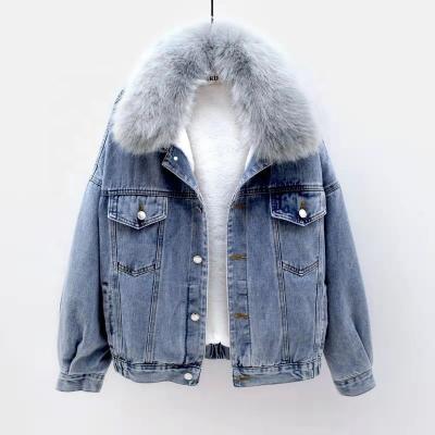 China 100% Cotton Waterproof Women Down Jacket Foux Fur Coat Fleece Bomber Jacket Girls Hooded Custom Fashion Plus Size Denim College Jackets for sale