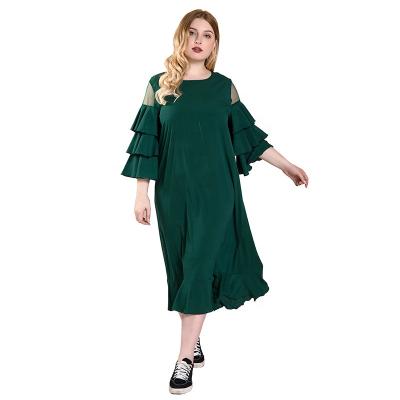 China Wholesale High Quality Anti-Static Top Product Summer Dress Mid East Women's Cotton Oversized Fashion Success Rate Plus Size Dress For Sale for sale