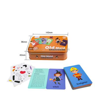 China Different types of family paper custom board game card and standard plastic game card for sale