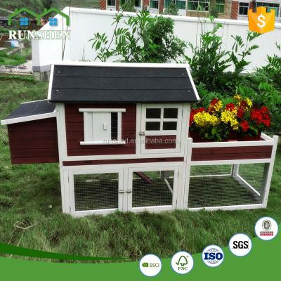 China 2017 Clean Easy Wooden Chicken Cage with Raised Town and Laying Box for sale