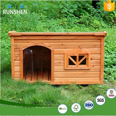 China Large Igloo Viable Kennel Outdoor Timber Dog Houses for sale