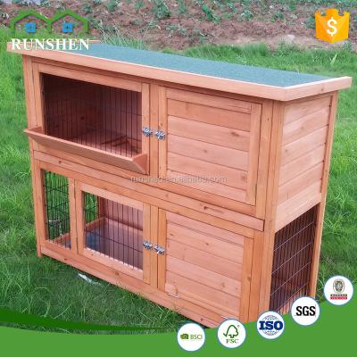 China Rabbit Hutch Rabbit Hutch Covers With Viable Outdoor Rabbit Cages for sale