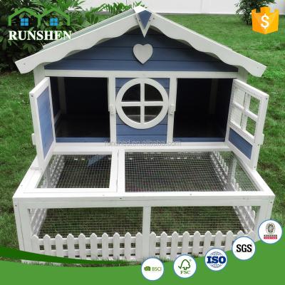 China Viable Handmade Wooden Rabbit Hutch Wooden Rabbit House Rabbit Hutch Covers for sale