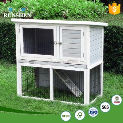 China Sustainable Pet Cages Rabbit Hutch Designs Animal Cage Pet Wooden Crate for sale