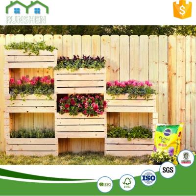 China Plant Flowers or Vegetables Building Wooden Planter Boxes Flower Pots Bowl Planters Originality Garden Fence for sale