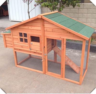 China Breathable High Quality Fir Wood Chicken Cage With Slide Out And Big Run Tray Cages Animal House For Sale Breathable Pet Cage Windproof for sale