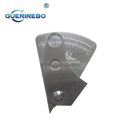 China Fan-shaped Type Weld Gauge GNB-29 Stainless Steel Weld Gauges for sale