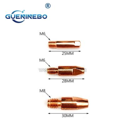 China Binzel Type MIG Welding Contact MIG Welding Torch Tip M6 , M8 for sale