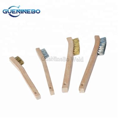 China GNBWB-10 Handle Welding Grinding Wood Wire Brush for sale