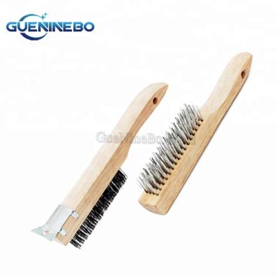 China GNBWB-06 Handle Stainless Steel Grinding Wood Wire Brush for sale